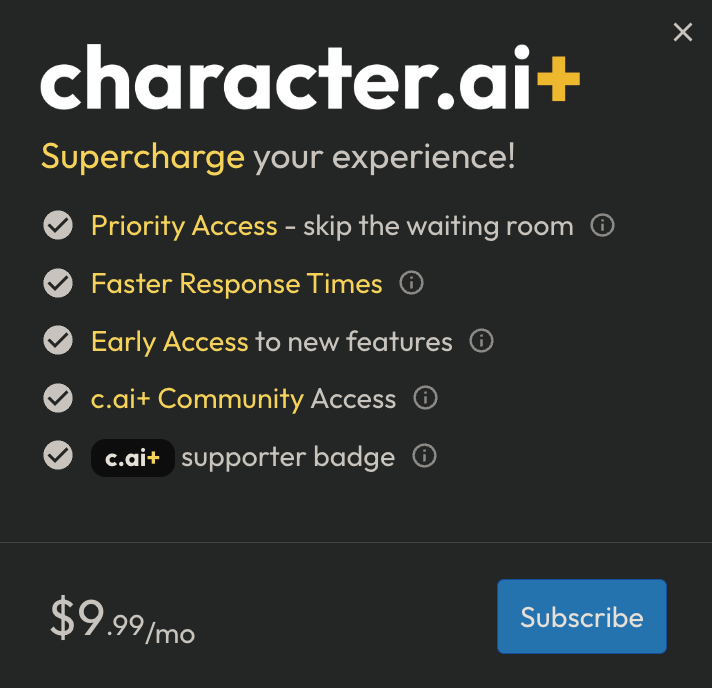 Introducing c.ai+ Supercharge Your Experience!