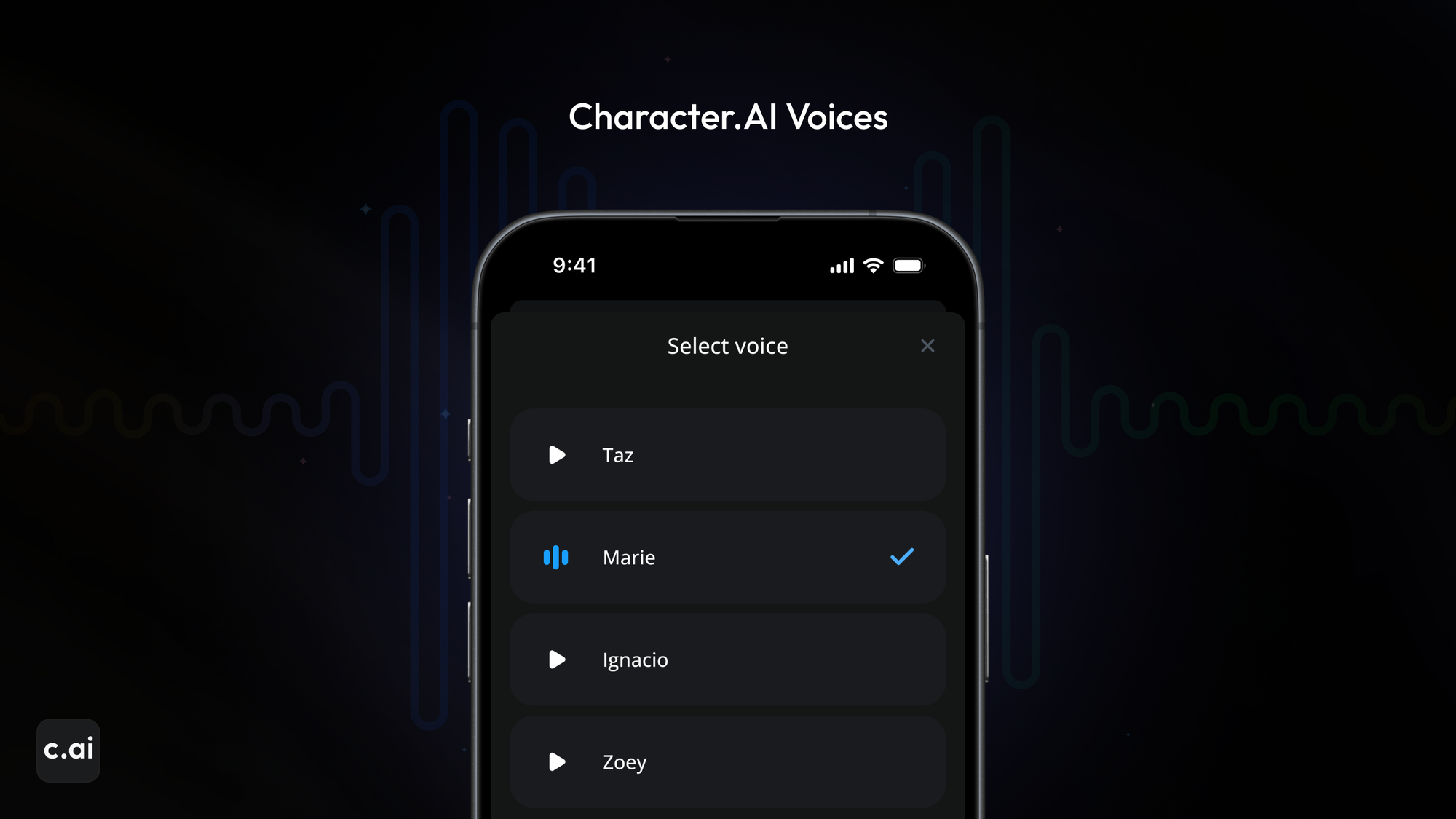 New Feature: Character Voice