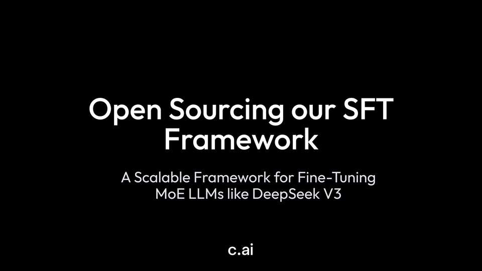 At Character.AI, we’re excited to share an experimental project from our research team with the open-source community: pipeling-sft — a lightweight yet powerful training framework